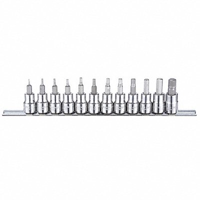 WESTWARD 54TM25 SocketBt St Stl StSz 3/8 in DrSz 3/8 in