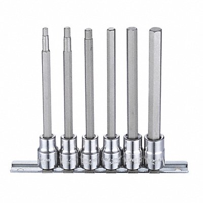 WESTWARD 54TM26 SocketBt St Stl StSz 3/8 in DrSz 3/8 in