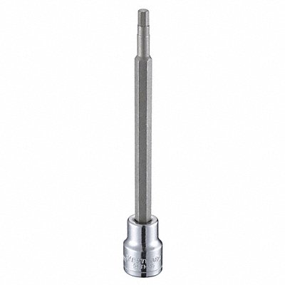 WESTWARD 54TM35 Socket Bit Steel 3/8 in TpSz 4 mm