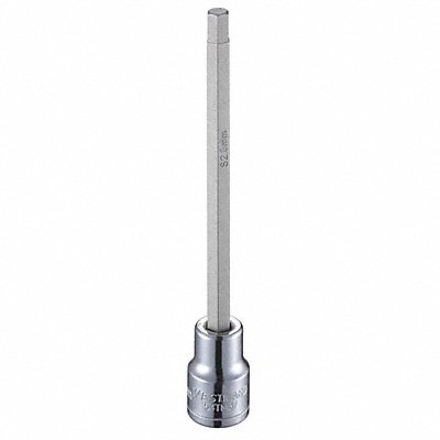 WESTWARD 54TM37 Socket Bit Steel 3/8 in TpSz 6 mm