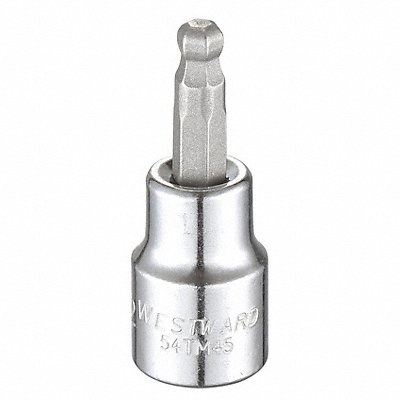 WESTWARD 54TM45 Socket Bit Steel 3/8 in TpSz 7/32 in