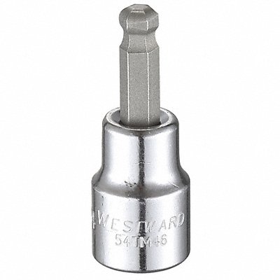 WESTWARD 54TM46 Socket Bit Steel 3/8 in TpSz 1/4 in
