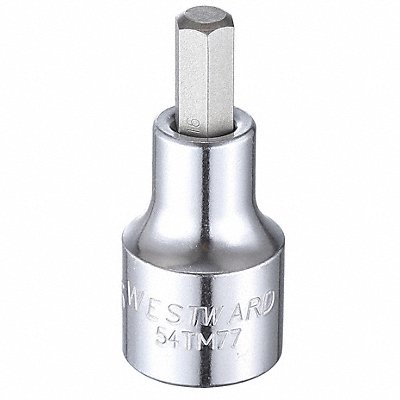 WESTWARD 54TM77 Socket Bit Steel 1/2 in TpSz 5/16 in