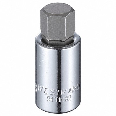 WESTWARD 54TM82 Socket Bit Steel 1/2 in TpSz 5/8 in