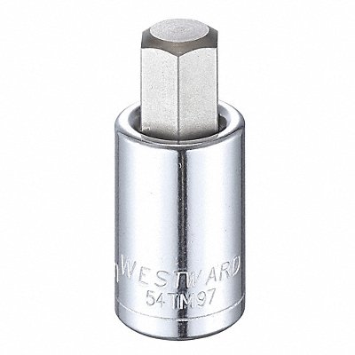 WESTWARD 54TM97 Socket Bit Steel 1/2 in TpSz 14 mm