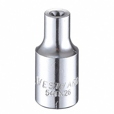 WESTWARD 54TN26 Socket Steel Chrome E4