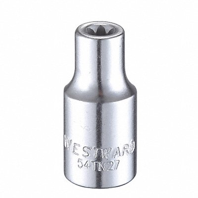 WESTWARD 54TN27 Socket Steel Chrome E5