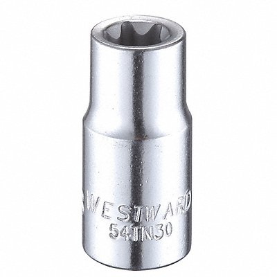 WESTWARD 54TN30 Socket Steel Chrome E8
