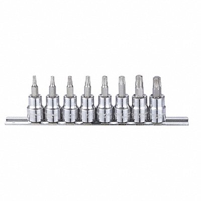WESTWARD 54TN32 SocketBt St Stl StSz 3/8 in DrSz 3/8 in