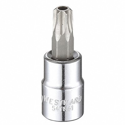 WESTWARD 54TN41 Socket Bit Steel 3/8 in TpSz T47