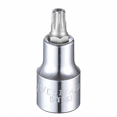 WESTWARD 54TN63 Socket Bit Steel 1/2 in TpSz T47