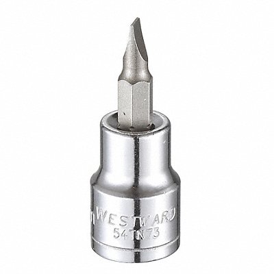 WESTWARD 54TN73 Socket Bit Steel 3/8 in TpSz 5 mm