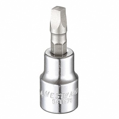 WESTWARD 54TN78 Socket Bit Steel 3/8 in TpSz R4