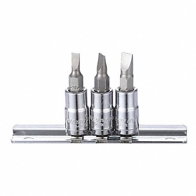 WESTWARD 54TN90 SocketBt St Stl StSz 1/4 in DrSz 1/4 in