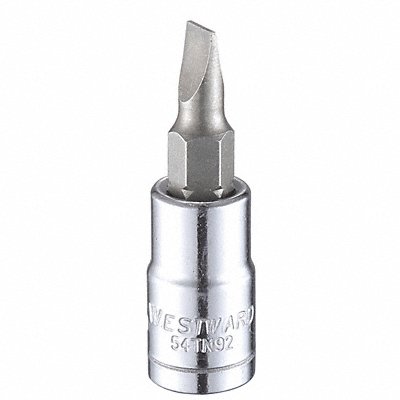 WESTWARD 54TN92 Socket Bit Steel 1/4 in TpSz 5 mm