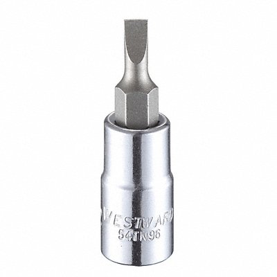 WESTWARD 54TN96 Socket Bit Steel 1/4 in TpSz 5/32 in