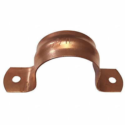 GRAINGER CC125PS Pipe Strap Two-Hole Steel 1 1/4 PipeSize