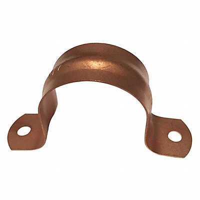 GRAINGER CC150PS Pipe Strap Two-Hole Steel 1 1/2 PipeSize