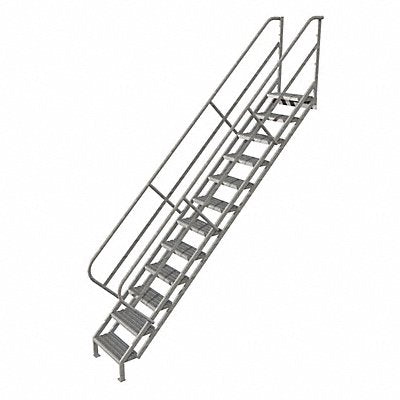 TRI-ARC WISS112242 Stair Unit Steel 12 Steps 450 lb Ld Cap.
