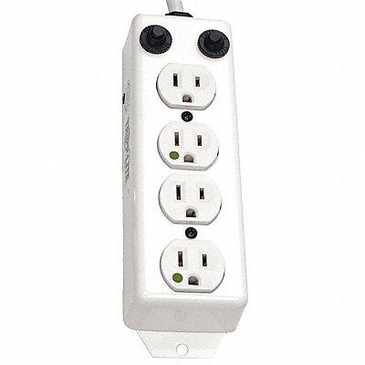 TRIPP LITE PS407HGOEM Outlet Strip 4 Outlet 15A 6-5/16 L Wht