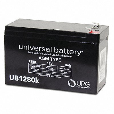 GRAINGER D5779 Sealed Lead Acid Battery 12VDC 3.70 H