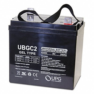 GRAINGER 40703 Sealed Lead Acid Battery 6VDC 9.72 H