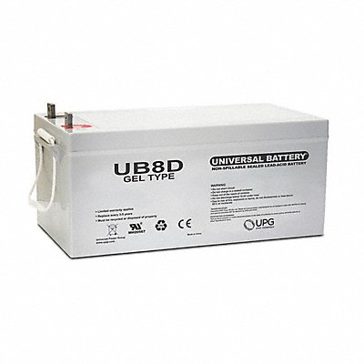 GRAINGER 40702 Sealed Lead Acid Battery 12VDC 8.66 H