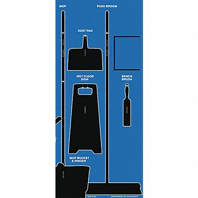 GRAINGER 7COMBO15 Shadow Board Combo Kit Black Shadow 68 H