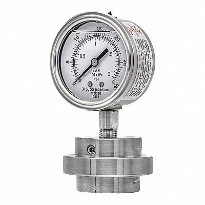 PIC GAUGES 301L254C3JJJ100 K4231 Pressure Gauge Nominal 2-1/2 Dial