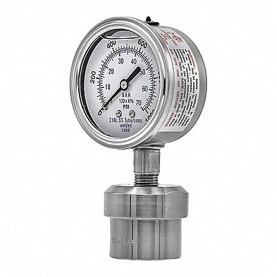 PIC GAUGES 301L254M0JJJ100 K4224 Pressure Gauge Nominal 2-1/2 Dial