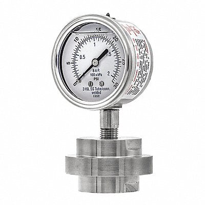PIC GAUGES 301L254C3JJJ200 Pressure Gauge Nominal 2-1/2 Dial