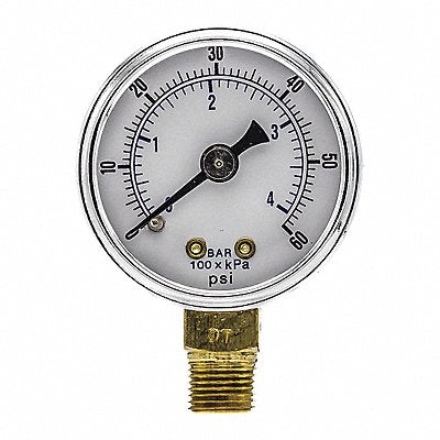 PIC GAUGES 101D158D Pressure Gauge Nominal 1-1/2 Dial