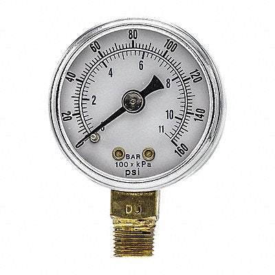 PIC GAUGES 101D158F Pressure Gauge Nominal 1-1/2 Dial