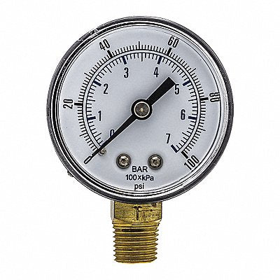 PIC GAUGES SEP101D204EBSPT Pressure Gauge General Purpose 2 Dial