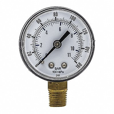 PIC GAUGES SEP101D204FBSPT Pressure Gauge General Purpose 2 Dial