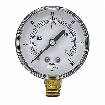 PIC GAUGES SEP101D254CBSPT Pressure Gauge Nominal 2-1/2 Dial