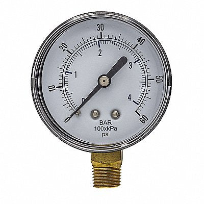 PIC GAUGES SEP101D254DBSPT Pressure Gauge Nominal 2-1/2 Dial