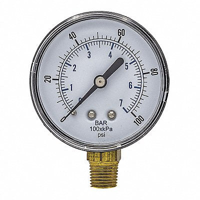 PIC GAUGES SEP101D254EBSPT Pressure Gauge Nominal 2-1/2 Dial