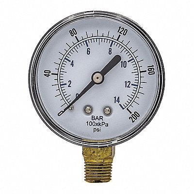 PIC GAUGES SEP101D254GBSPT Pressure Gauge Nominal 2-1/2 Dial