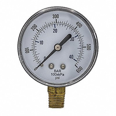 PIC GAUGES SEP101D254KBSPT Pressure Gauge Nominal 2-1/2 Dial