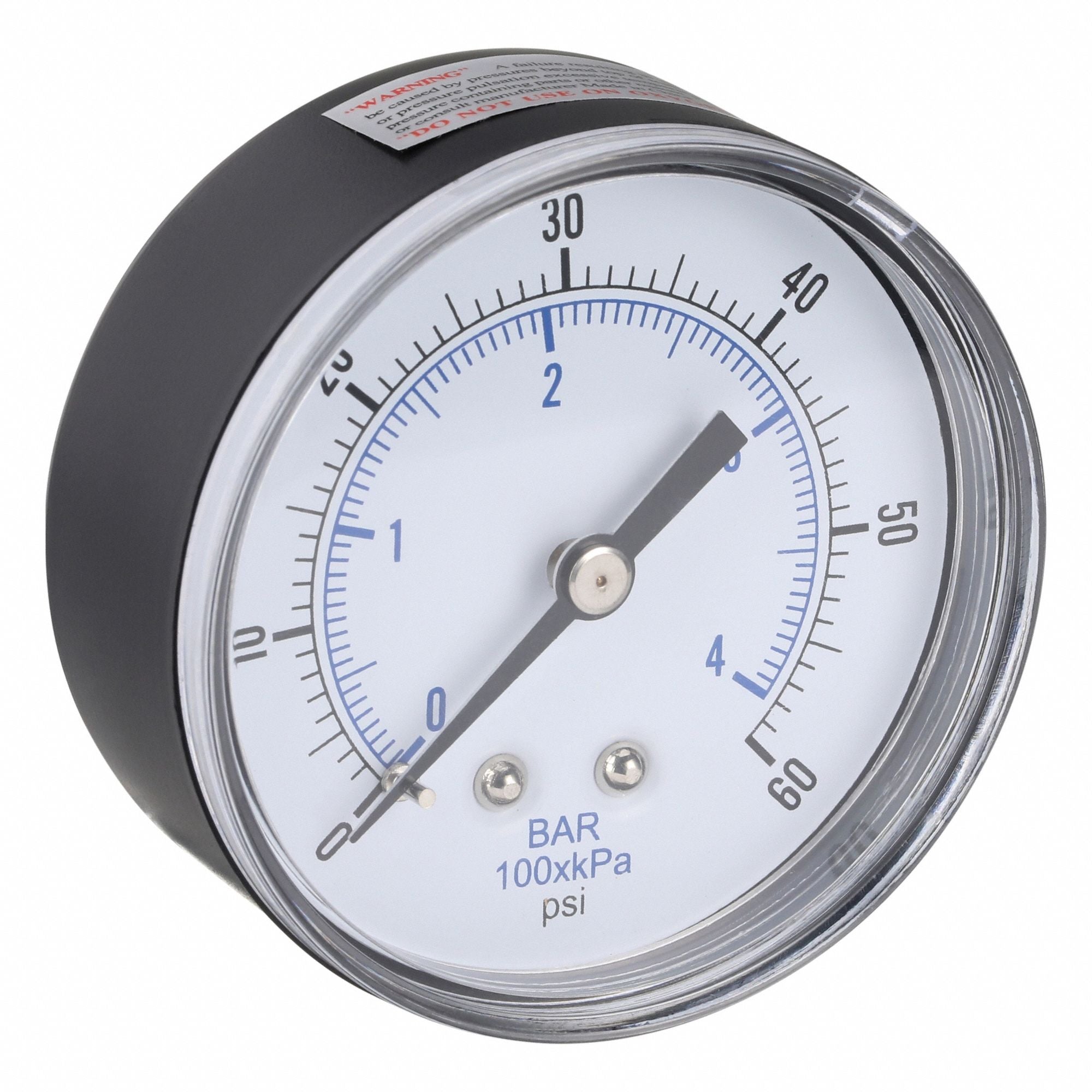 PIC GAUGES SEP102D254DBSPT Pressure Gauge Nominal 2-1/2 Dial