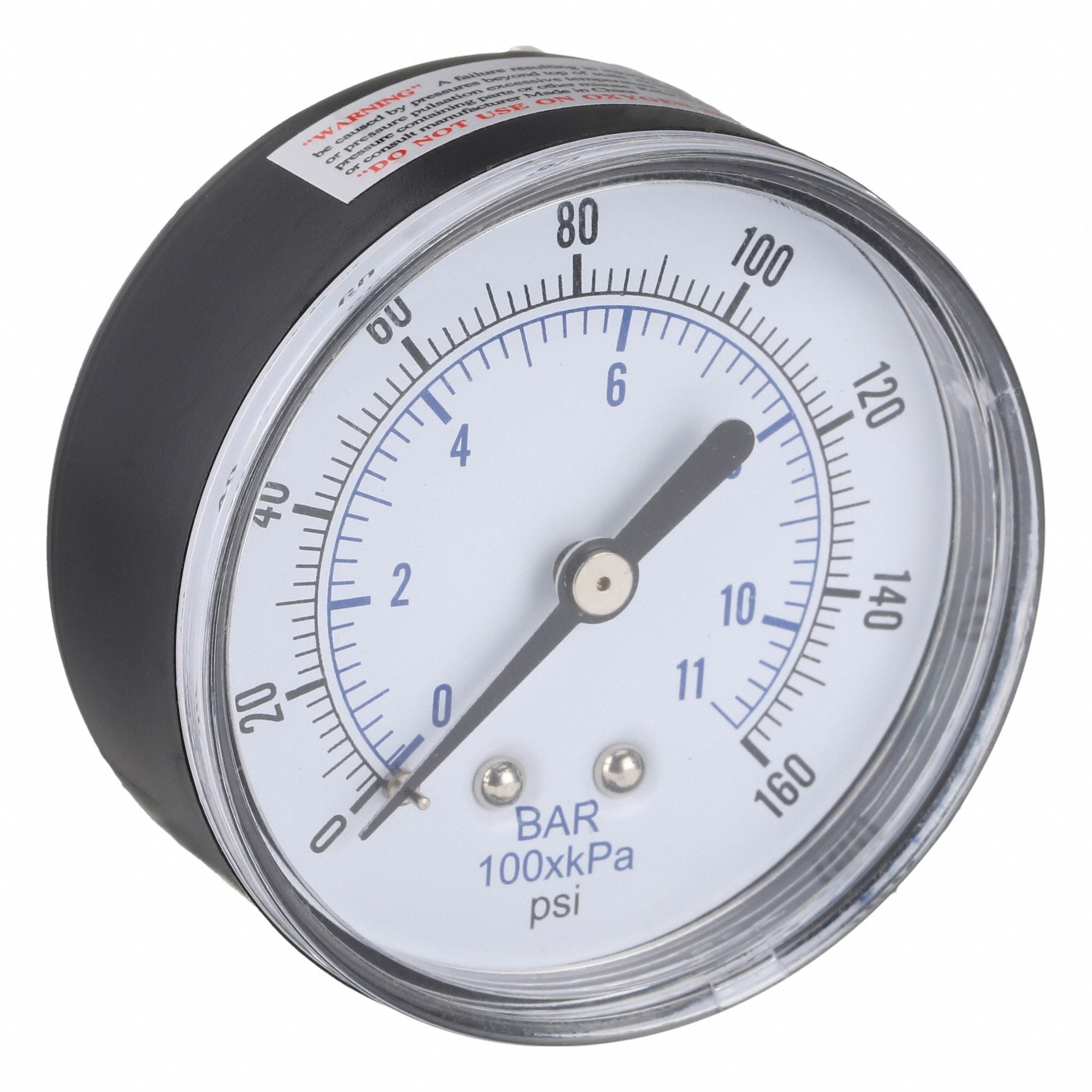 PIC GAUGES SEP102D254FBSPT Pressure Gauge Nominal 2-1/2 Dial