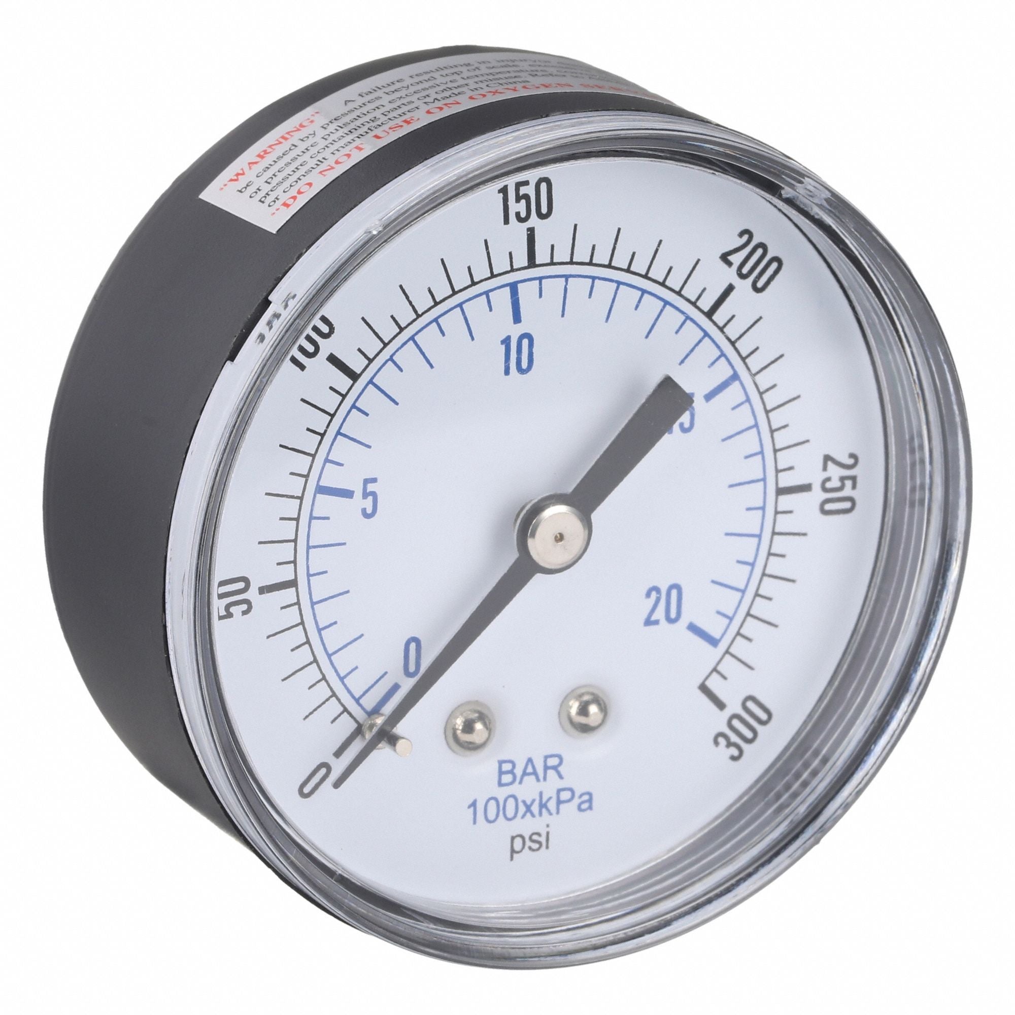 PIC GAUGES SEP102D254HBSPT Pressure Gauge Nominal 2-1/2 Dial