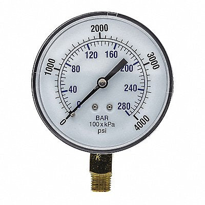 PIC GAUGES SEP101D354Q Pressure Gauge Nominal 3-1/2 Dial