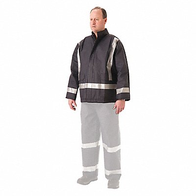 NASCO 1801JN110 Flame Resistant Rain Jacket PU 3XL Blue