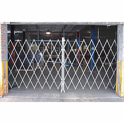 GRAINGER PECO1665 Folding Gate Grey 14 to 16 ft Opening W