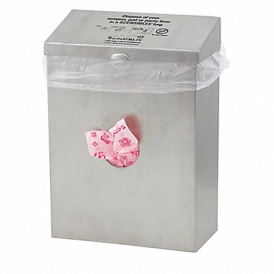 SCENSIBLES CDSS Sanitary Napkin Receptacle/Liner Silver
