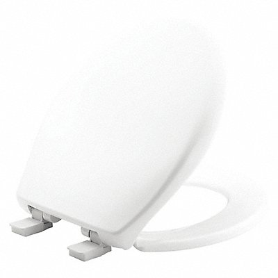 BEMIS 200E4000 Toilet Seat Round Bowl White 14-3/8 W