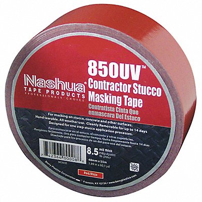 NASHUA 850UV Duct Tape Red 1 7/8 in x 60 yd 8.5 mil