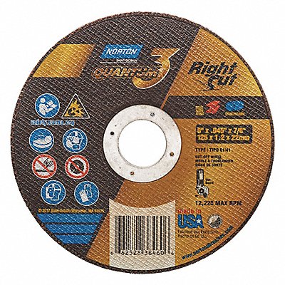 NORTON 66252838460 Cut Off Wheel 7/8 Connect Quantum3RightCut
